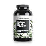 Bio Maca Rot – 3000 mg Bio Maca rot pro Tagesdosis – 180 Kapseln –...