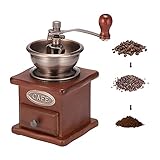 Kaffeebohnenmühle, braune mit Handkurbel, kaffe mühle alt,tragbare...