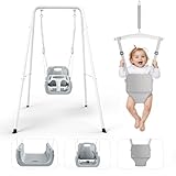 4-in-1 Schaukeln & Baby Türhopser Set für Kleinkinder, Schaukelset für...