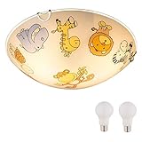 Globo Kinderzimmer Lampen Decke Mädchen Jungen mit LED - Deckenleuchte E27...