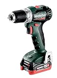 metabo PowerMaxx BS 12 BL Akku-Bohrschrauber (12V 2x4Ah LiHD- Ladegerät...