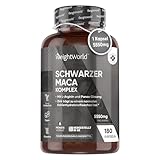 Maca Komplex - 6 Monate Vorrat - 1 Kapsel (5550mg) - Schwarzer & Gelber...