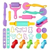 Cemirk 27-teiliges Knete Zubehör Set – Kreatives Knetwerkzeug für...