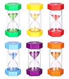 Birshe Eieruhren Set,Sand Timer Sanduhr 1 3 5 10 15 30 Minuten Timer 6...