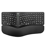 Nulea RT05 Kabellose ergonomische Tastatur, Geteilte Tastatur mit...