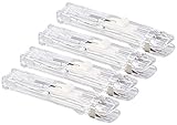 PEARL Papierklammer: 4er-Set Blatthefter maxi für bis zu 50 Blatt...