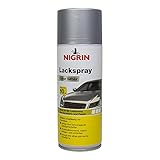 NIGRIN Lackspray, 400 ml, Autolack Silber, schützt Felgen und Karosserie...