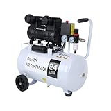 24L Kompressor Flüsterkompressor Druckluftkompressor 10 bar 69dB 220 L/min...