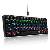 SHANGZHAOYUAN Gaming Tastatur, Ultra-Compact Mini 61 Tasten,...