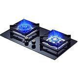 THEGA 5/5,2 KW Gaskocher - Kochfeld Für Gasherd Doppelbrenner,...