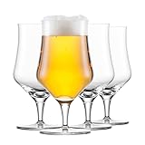 SCHOTT ZWIESEL Universalglas Beer Basic 0,3 (4er-Set), klassisches Bierglas...