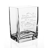 Herz & Heim® Kastenvase zum Muttertag und Ihrem Wunschtext unter dem...