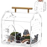 Springspinnengehege aus Acryl, 22,6 x 13,9 x 17,5 cm Acryl Terrarium Klar...