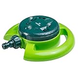 VERTO Flächenregner - 8 Verschiedene Sprühbilder, Garten Bewässerung von...