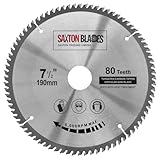 TCT19080T Saxton, TCT-Kreissägeblatt für Bosch Makita Dewalt, 190 mm x 30...