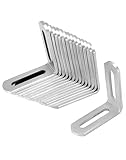 QWORK® 16 Stück winkelverbinder , 50 x 50 mm , 201 Edelstahl , L-Winkel ,...