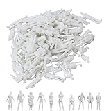 100 PCS Modell Figuren Weiß Unbemalt Verschieden stehende Figuren...