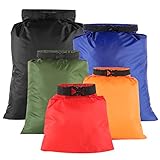 5 Stück wasserdichte Aufbewahrungsbeutel, 1,5L/2,5L/3,5L/4,5L/6L Dry Bag...