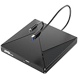BHHB Externes CD DVD Laufwerk USB 3.0 & USB-C CD/DVD Laufwerk Extern, CD...
