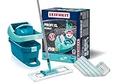Leifheit Set Wischtuchpresse Profi XL mit Bodenwischer und Rollen, Putzen...