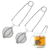 2 Stück Teezange für Losen Tee, Teezangen aus Rostfreiem Edelstahl, Tee...
