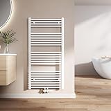EMKE Badheizkörper Gerade 1200x600 mm - Handtuchheizkörper mit...