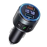 Verbesserter V5.0 Bluetooth-FM-Transmitter für Auto, QC3.0 &...