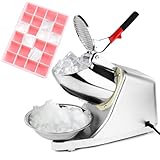 Tosucs Elektrischer Ice Crusher,Doppelmesser Eiscrusher, Eiszerkleinerer,...