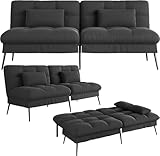COMHOMA Sofa Schlafsofa mit Schlaffunktion, überzug Futon Klappsofa,...