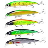 Wobbler Hecht, Hecht Köder, Hecht Wobbler - 14cm 18.3g, 5 Stück Zander...