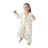 Miipat Kleinkind-Schlafsack mit Füßen, 1,5 Tog, lange Ärmel, Unisex,...
