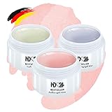 ND 24 Naildesign® Aufbaugel für Gelnägel (3 x 5ml) inkl. Haftgel und...