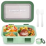 Huifoo Brotdose Set,1250ml Lunchbox mit Fächern Kinder,Erwachsene,Lunch...
