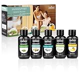 Saunaduft-Set: 5 Flaschen à 50 ml, Made in Germany, Saunaaufguss
