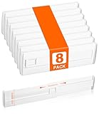 Cexovo 8er Set Schubladentrenner Verstellbar Kunststoff...