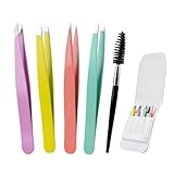 Alyvisun 5 Pcs Tragbar Pinzette, Professioneller Edelstahl Pinzette...