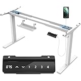 JUMMICO Dual-Motor Tischgestell Höhenverstellbar mit USB-Buchse und...