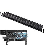 Vitsrisea Ethernet-Patchpanel- Kabel-Organizer RJ45-Rack, ungeschirmtes...