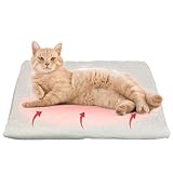 GingerUPer Heizdecke Katze 60 x 45 cm,Selbstheizende Decke für Katzen &...