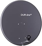 DUR-line MDA 80cm Anthrazit - Aluminium Satellitenschüssel mit LNB...