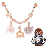 Basetousual Kinderwagenkette Holz Baby,Kinderwagenkette Junge...