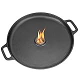 Onlyfire Feuerplatte Gusseisen Rund, Ø35cm Plancha Grillplatte mit...