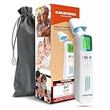 GRUNDIG Fieberthermometer Testsieger - ohne Folgekosten - Thermometer für...