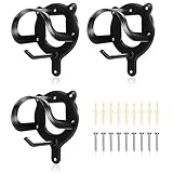 MDPUTY 3 Stück Trensenhalter Pferd, Metall Zaumzeughalter Schwarz...