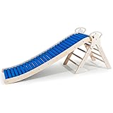 WoodsCraft 2in1 Set: Rollenrutsche-Wellenrutsche [160cm] mit Kletterdreieck...