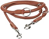 Kerbl Pet Rundleder-Führleine Roma 200cm, 8mm, cognac