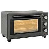 HOMCOM Minibackofen 21L 1400W 60 Min. Timer, Kleinbackofen mit 100 °C-230...