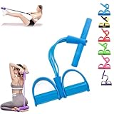 21 Fitness Resistance Bands-4 Tube Pedal Ankle Puller, Sit up Exercise...