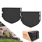 Flexible Rasenkante Kunststoff (10,7 m, Schwarz) - Höhe 13 mm -...