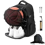 Mocoli Basketball Rucksack mit Separatem Ballfach und Schuhfach für...
